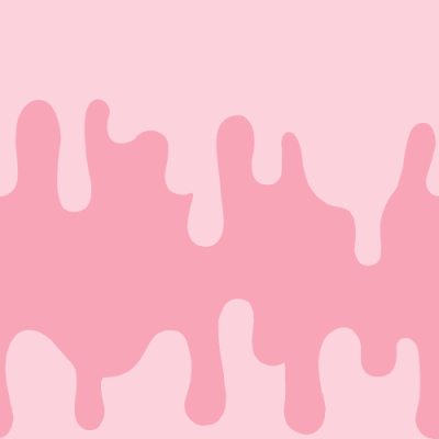 A drippy pink frosting pattern.