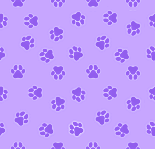 A purple pawprint pattern.