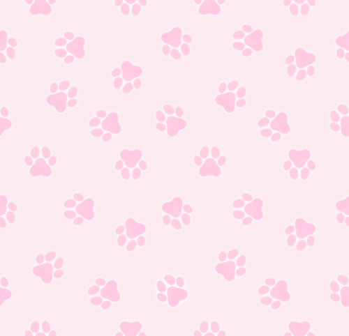 A pastel pink pawprint pattern.