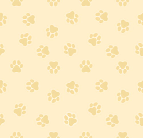 A pastel yellow pawprint pattern.