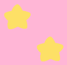 A pattern with yellow stars on a pink background.