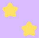 A pattern with yellow stars on a purple background.