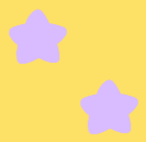 A pattern with purple stars on a yellow background.