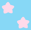 A pattern with pink stars on a blue background.