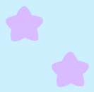 A pattern with purple stars on a light blue background.